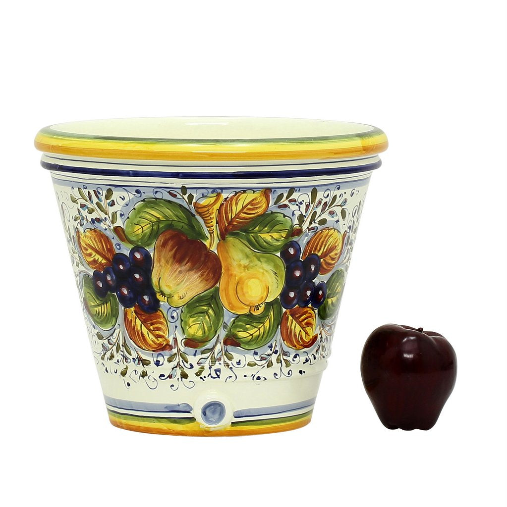 FRUTTA: Round cachepot (Small) - artisticaitalian.com