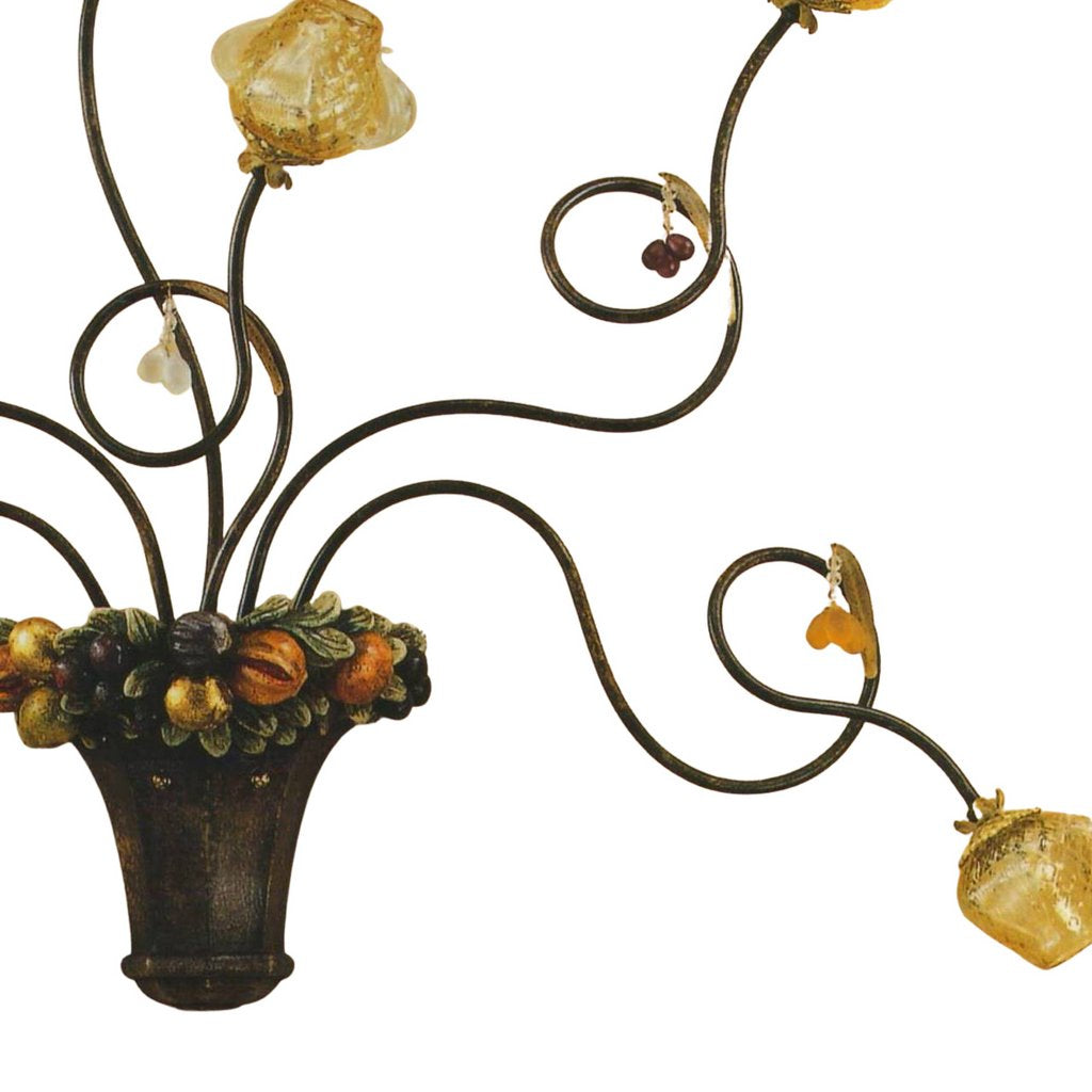 ALBA LAMP: Wall Light Sconce G9 Bulb Scavo Murano - artisticaitalian.com