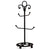 METAL STAND: Four Arms Mug Iron Stand Tree Flat Black color. - artisticaitalian.com