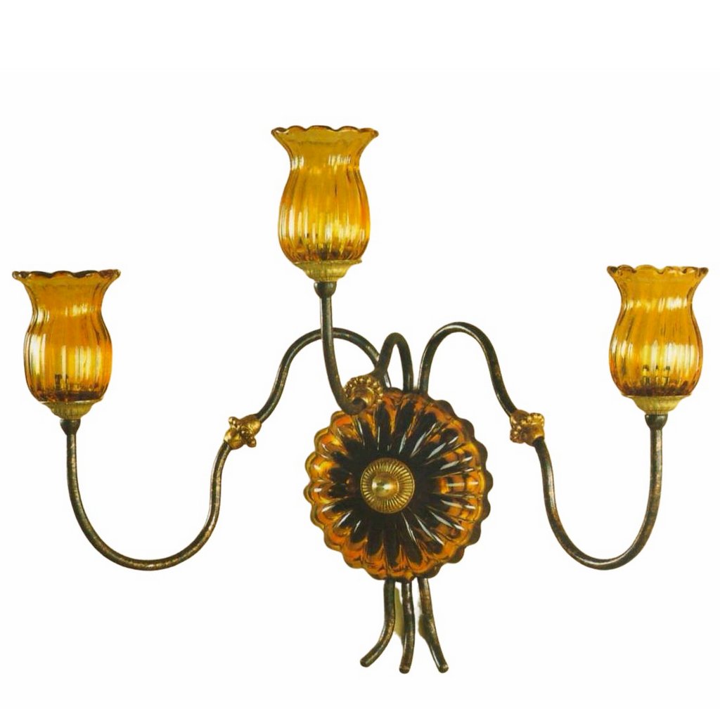 ALBA LAMP: Wall Light Sconce G9 Bulb Oxidized Copper Oro - artisticaitalian.com