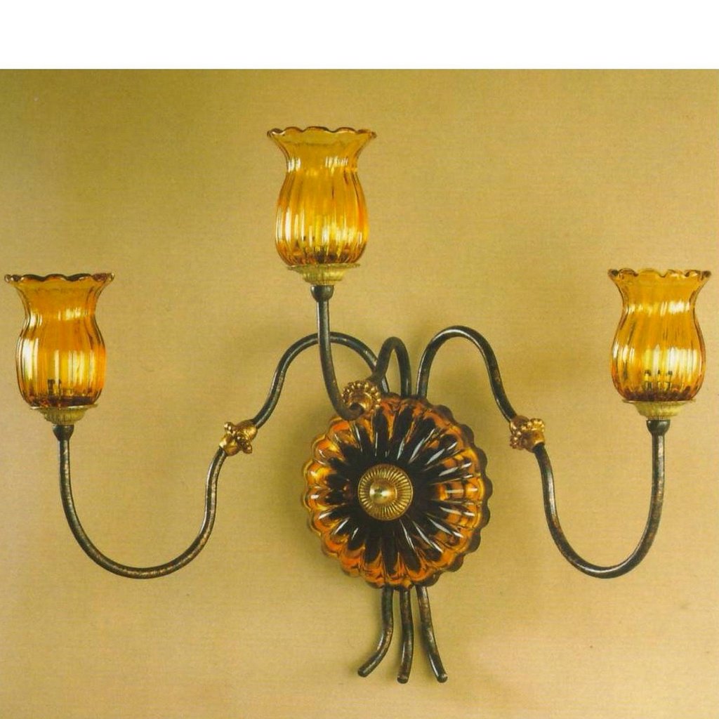 ALBA LAMP: Wall Light Sconce G9 Bulb Oxidized Copper Oro - artisticaitalian.com