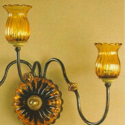 ALBA LAMP: Wall Light Sconce G9 Bulb Oxidized Copper Oro - artisticaitalian.com