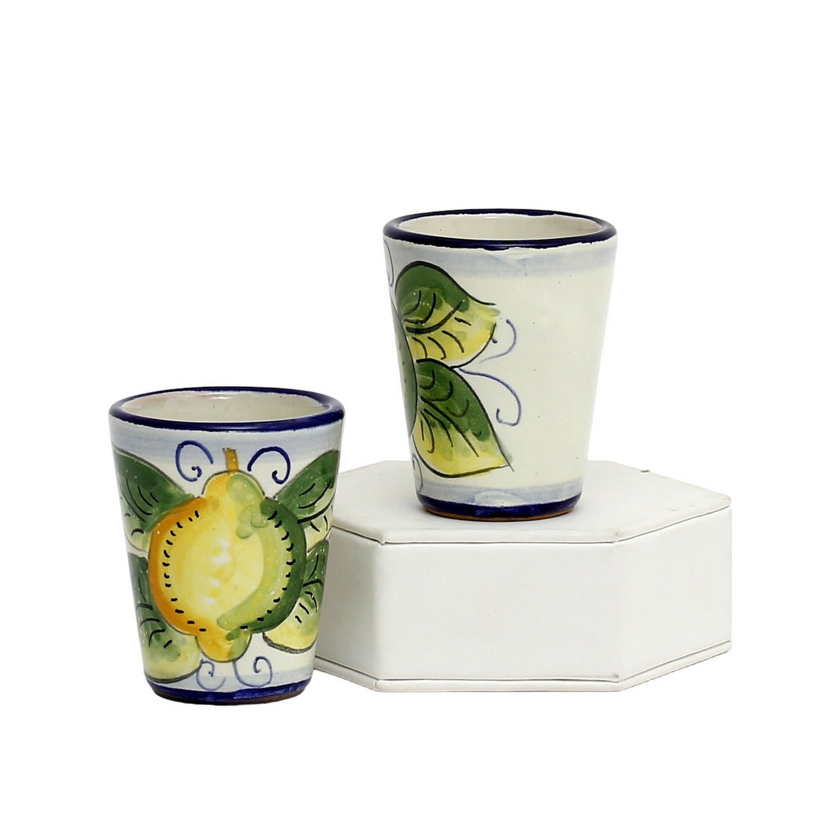 LIMONCELLO: Limoncello Shot Cups (Set of six.) - artisticaitalian.com