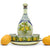 LIMONCELLO: Limoncello Set with Blue trimmings (Bottle with stopper and Tray and 6 Shot Glasses) - artisticaitalian.com