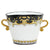 DERUTA COLORI: Ice Bucket Oval with handles - BLACK/GOLD - artisticaitalian.com