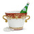 DERUTA COLORI: Ice Bucket Oval with handles - CORAL RED - artisticaitalian.com