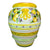 GRANDE GIARDINO: Large Deruta-Tuscan Orcio-Urn - AMALFI design - artisticaitalian.com