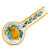 DERUTA: Spoon rest LEMON (also wall hung) - artisticaitalian.com