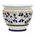 ORVIETO BLUE ROOSTER: Luxury Cachepot Planter Large - artisticaitalian.com