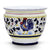 ORVIETO BLUE ROOSTER: Luxury Cachepot Planter Large - artisticaitalian.com