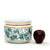 ORVIETO GREEN ROOSTER: Cylindrical Cover Pot - Cachepot Planter (Small) - artisticaitalian.com