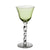 ABIGAILS - ADRIANA Wine Glass Twisted Stem - GREEN - artisticaitalian.com