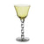 ABIGAILS - ADRIANA Wine Glass Twisted Stem - YELLOW - artisticaitalian.com