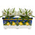 SICILIA: Rectangular Jardiniere from Caltagirone Sicily (Indoor-Outdoor) - BLUE Lemon Design - artisticaitalian.com