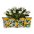 SICILIA: Rectangular Jardiniere from Caltagirone Sicily (Indoor-Outdoor) - Lemon Design - artisticaitalian.com