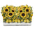 SICILIA: Rectangular Jardiniere from Caltagirone Sicily (Indoor-Outdoor) - YELLOW Lemon Design - artisticaitalian.com