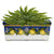 SICILIA: Rectangular Jardiniere from Caltagirone Sicily (Indoor-Outdoor) - BLUE Lemon Design - artisticaitalian.com