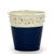 SCAVO COLORE: Small Cachepot Vase - Blue/White - artisticaitalian.com