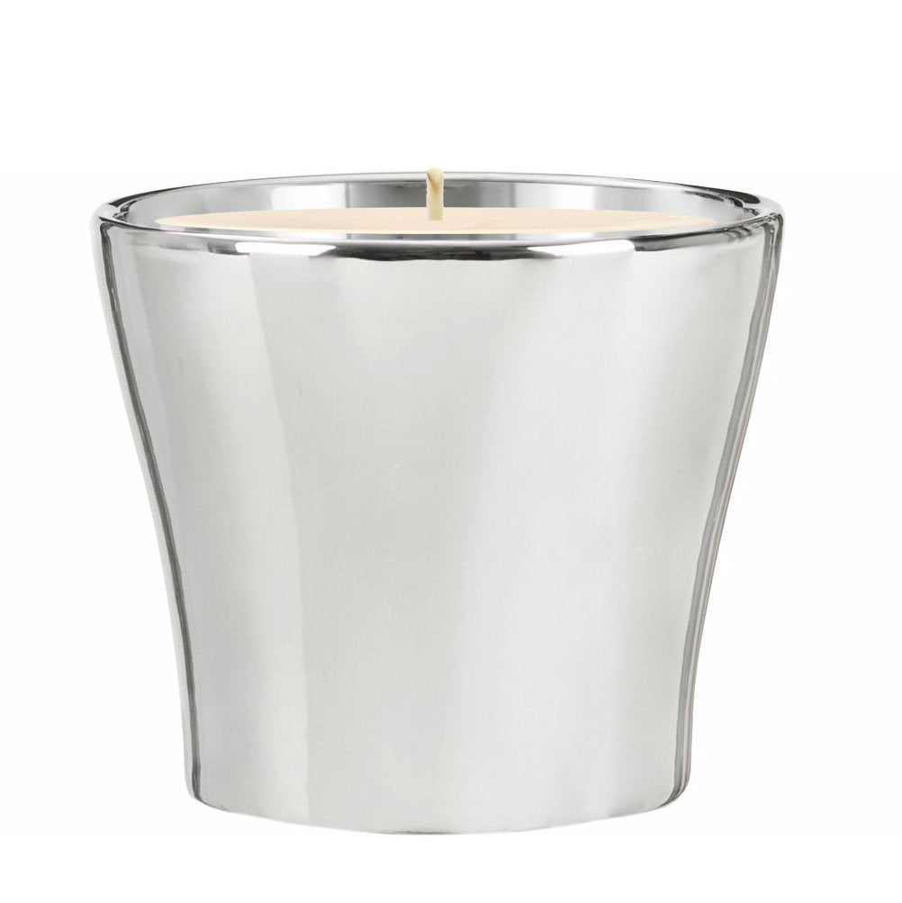 MONDIAL CANDLES: Chrome Mirror Silver Luxury Ceramic Candle - artisticaitalian.com