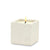 MONDIAL CANDLES: Urban Square Design Small Ceramic Candle Modern Matte White - artisticaitalian.com