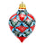 CHRISTMAS ORNAMENT: Drop Ball Hand Painted in Deruta Vario design (Large) - artisticaitalian.com