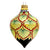 CHRISTMAS ORNAMENT: Drop Ball Hand Painted in Deruta Vario design (Large) - artisticaitalian.com