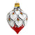 CHRISTMAS ORNAMENT: Drop Ball Hand Painted in Deruta Vario design (Large) - artisticaitalian.com