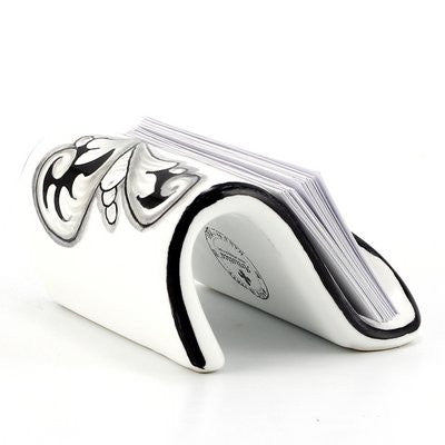 DERUTA VARIO NERO: Scroll Business Card Holder - artisticaitalian.com