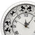 DERUTA VARIO NERO: Round Wall Clock - artisticaitalian.com