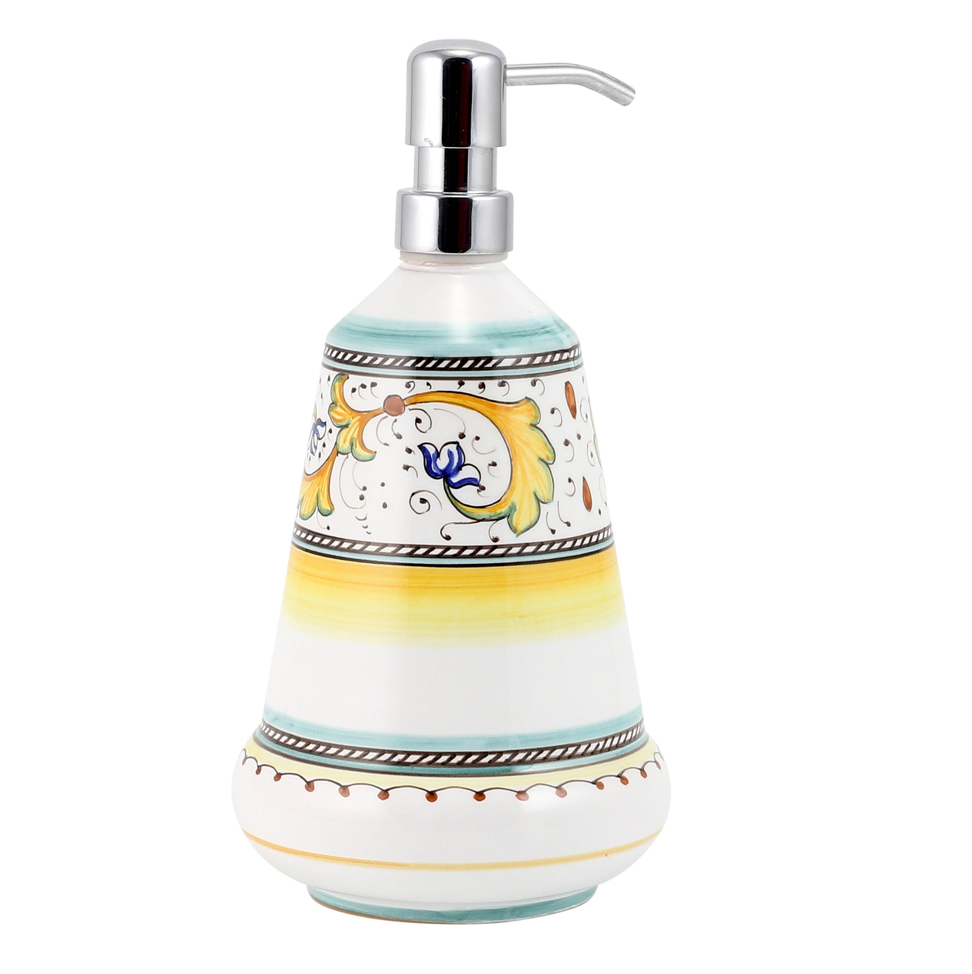 PERUGINO: Liquid Soap/Lotion Dispenser with Chrome Pump (Large 26 OZ) - artisticaitalian.com