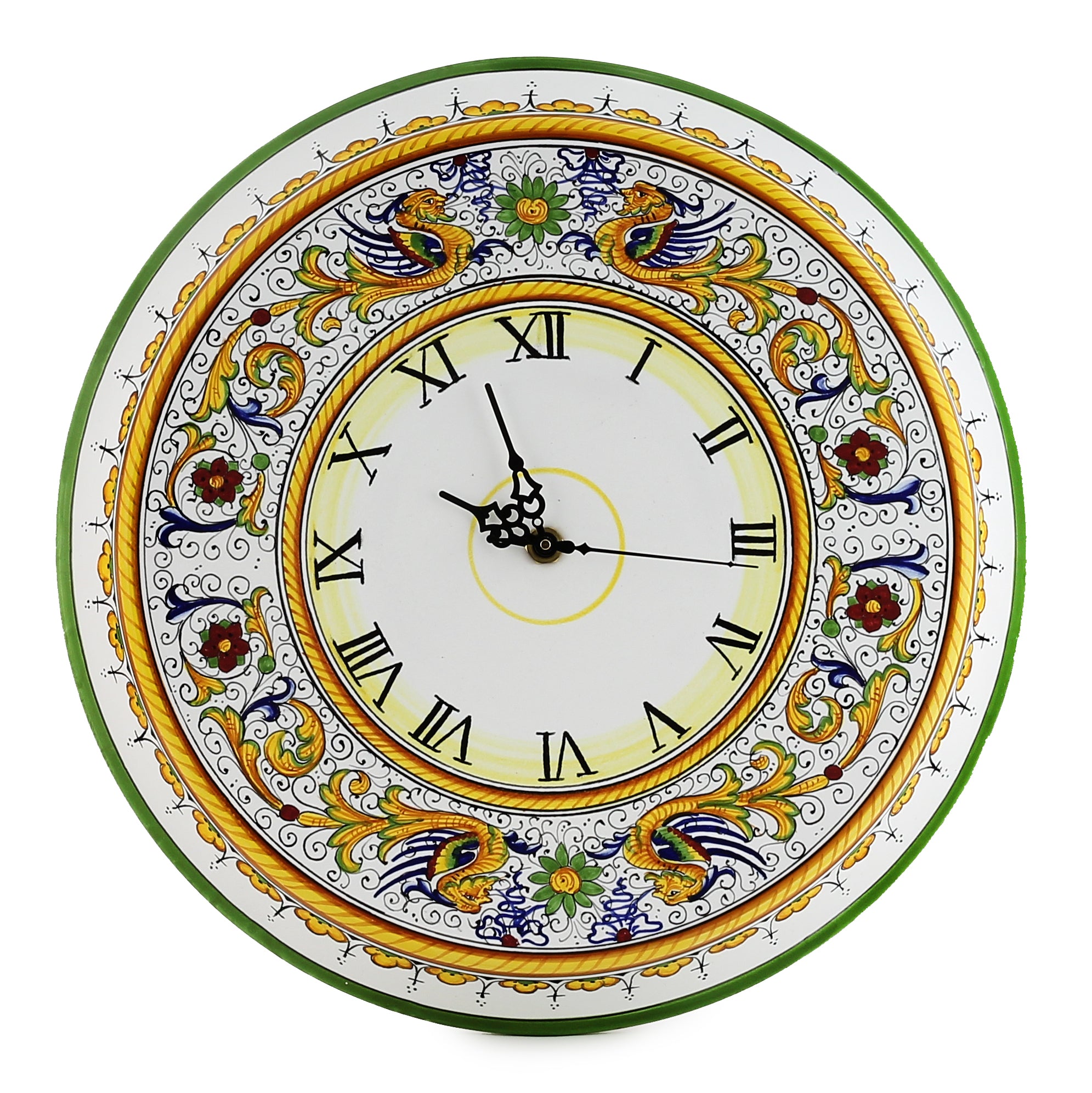 RAFFAELLESCO DELUXE: Large Round Wall Clock - artisticaitalian.com