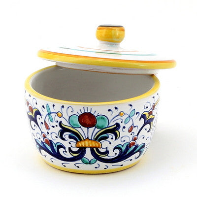 RICCO DERUTA: Round Jar w lid Cotton Balls  Sugar  Sauces etc - artisticaitalian.com