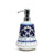 RICCO DERUTA BLUE: Liquid Soap/Lotion Dispenser with Chrome Pump (Small 14 OZ) [R] - artisticaitalian.com