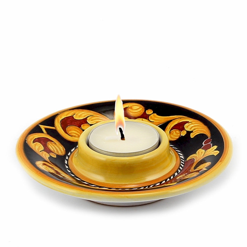 DERUTA VARIO: Deruta Tea Light Saucer - artisticaitalian.com