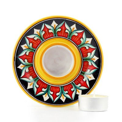 DERUTA VARIO: Deruta Tea Light Saucer - artisticaitalian.com