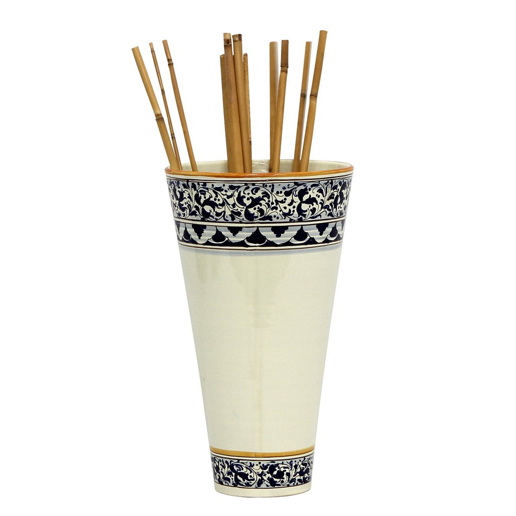 NUOVA TOSCANA: TRINA BLU - Conic Vase - artisticaitalian.com