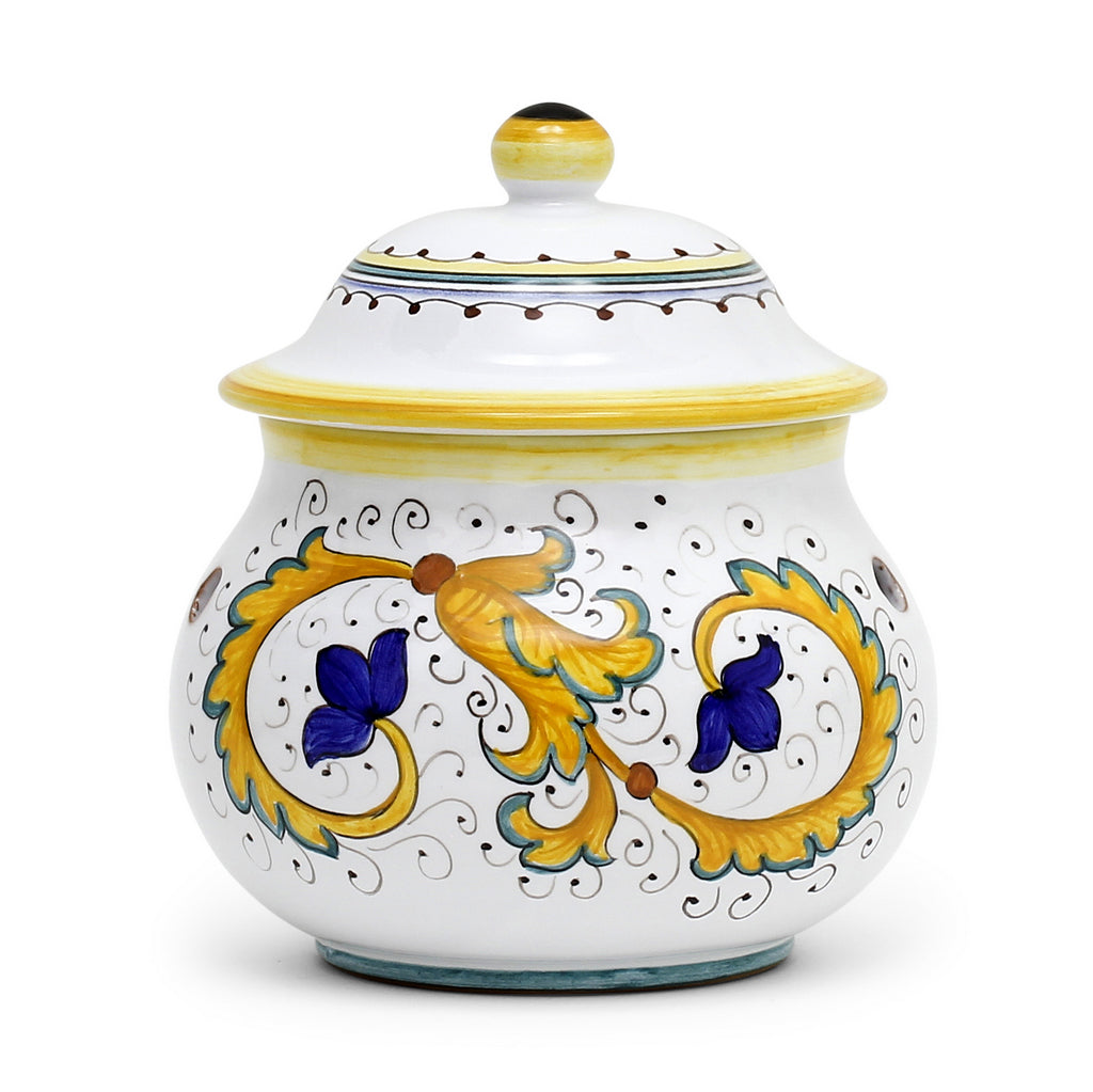 PERUGINO: NEW Garlic/Onion Jar Keeper Short Belly - artisticaitalian.com