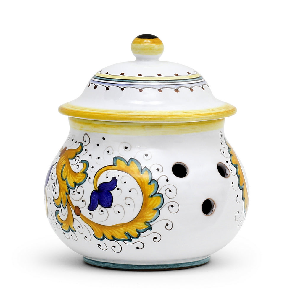 PERUGINO: NEW Garlic/Onion Jar Keeper Short Belly - artisticaitalian.com