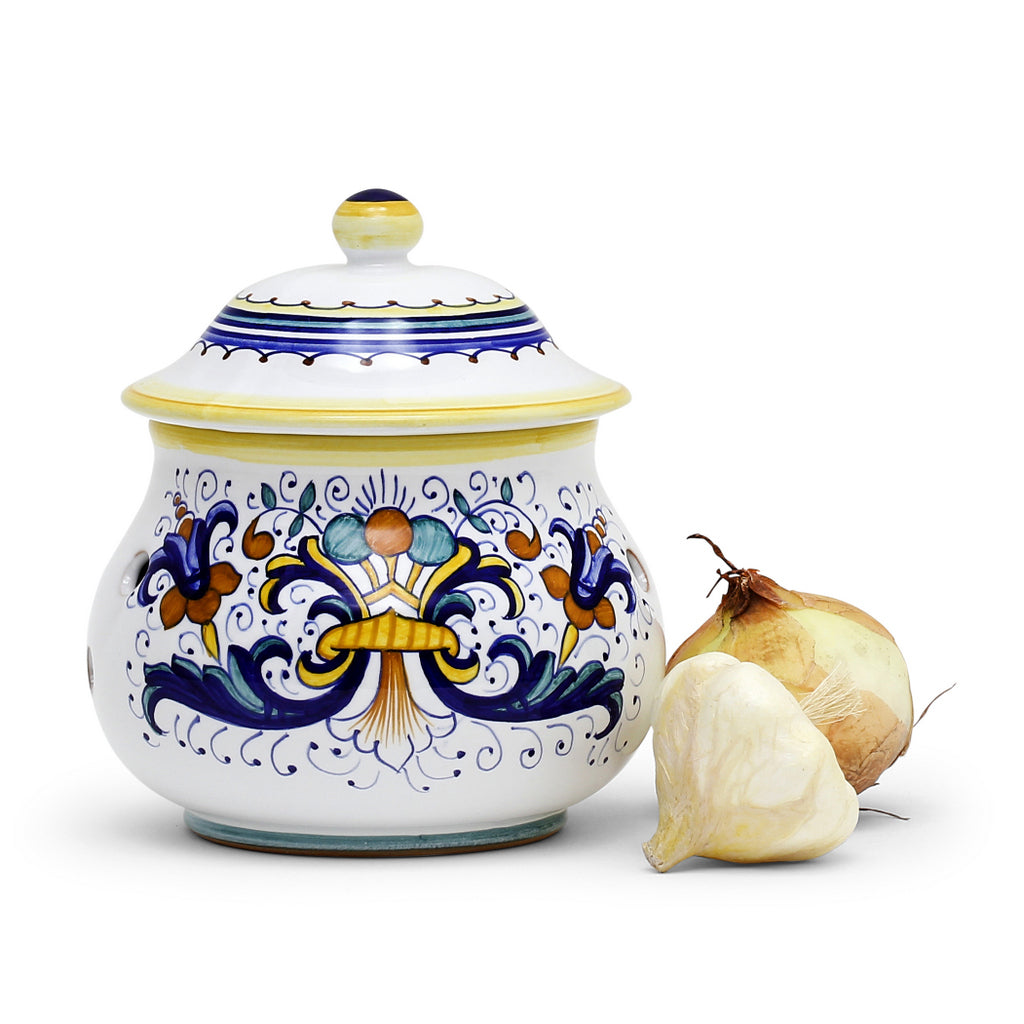 RICCO DERUTA: NEW Garlic/Onion Jar Keeper Short Belly - artisticaitalian.com