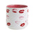 ROMANTICA: Valentino - Muah! Large Candle Vase Ceramic Container (30 Oz) - artisticaitalian.com