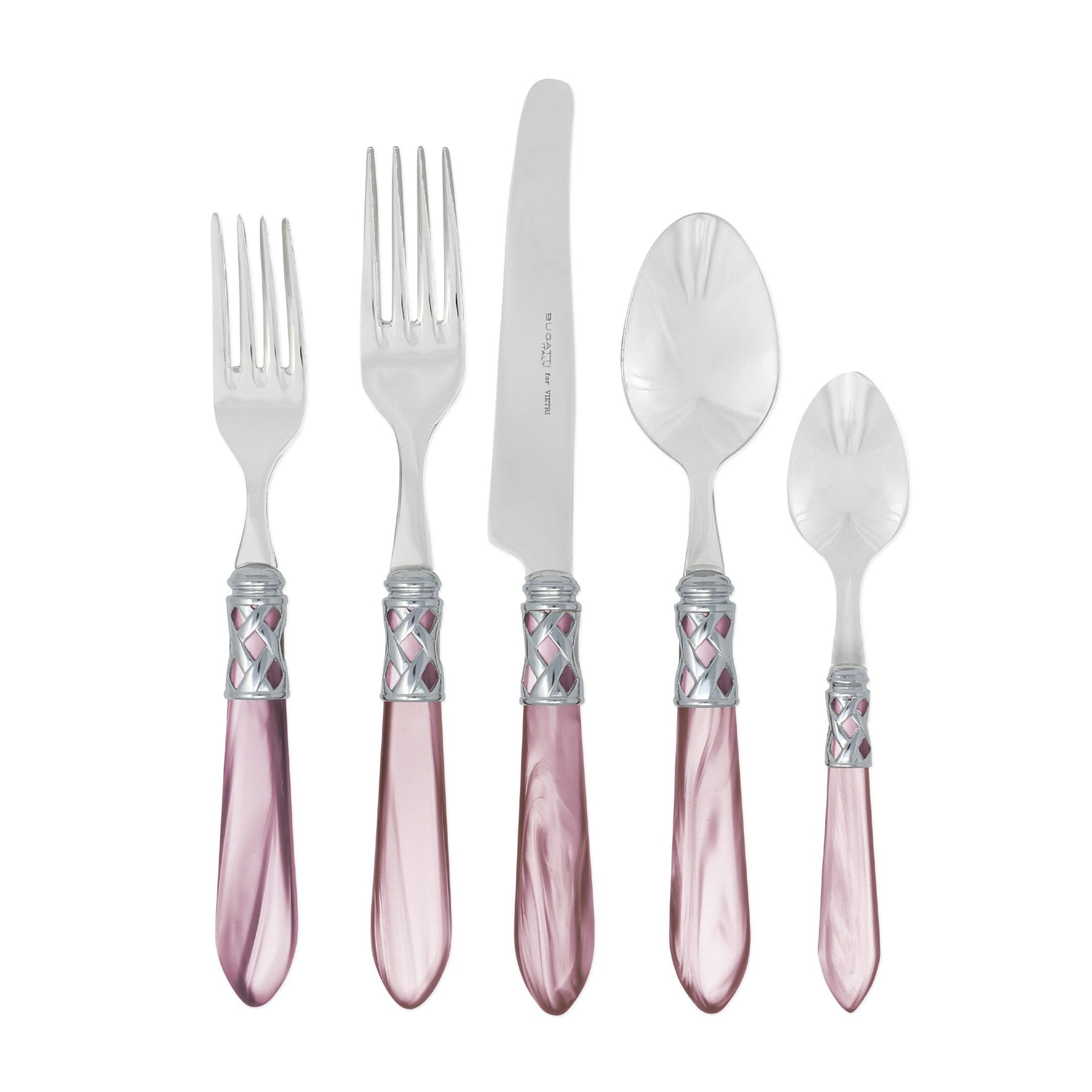 VIETRI: Aladdin Five Piece Place Setting LILAC - artisticaitalian.com