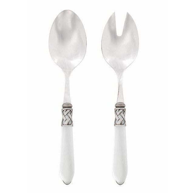 VIETRI: Aladdin Antique Clear Salad Servers - artisticaitalian.com