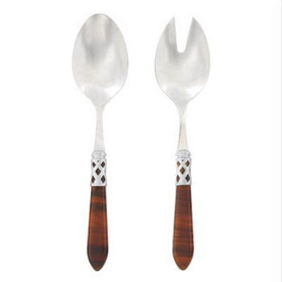 VIETRI: Aladdin Brilliant Tortoiseshell Salad Server - artisticaitalian.com