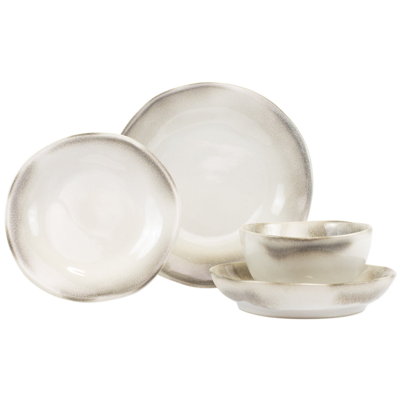 VIETRI: Aurora Ash Four-Piece Place Setting - artisticaitalian.com