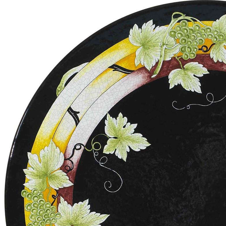 LAZY SUSAN: Ceramic-Stone Rotating Lazy Susan 24" Diam. - artisticaitalian.com