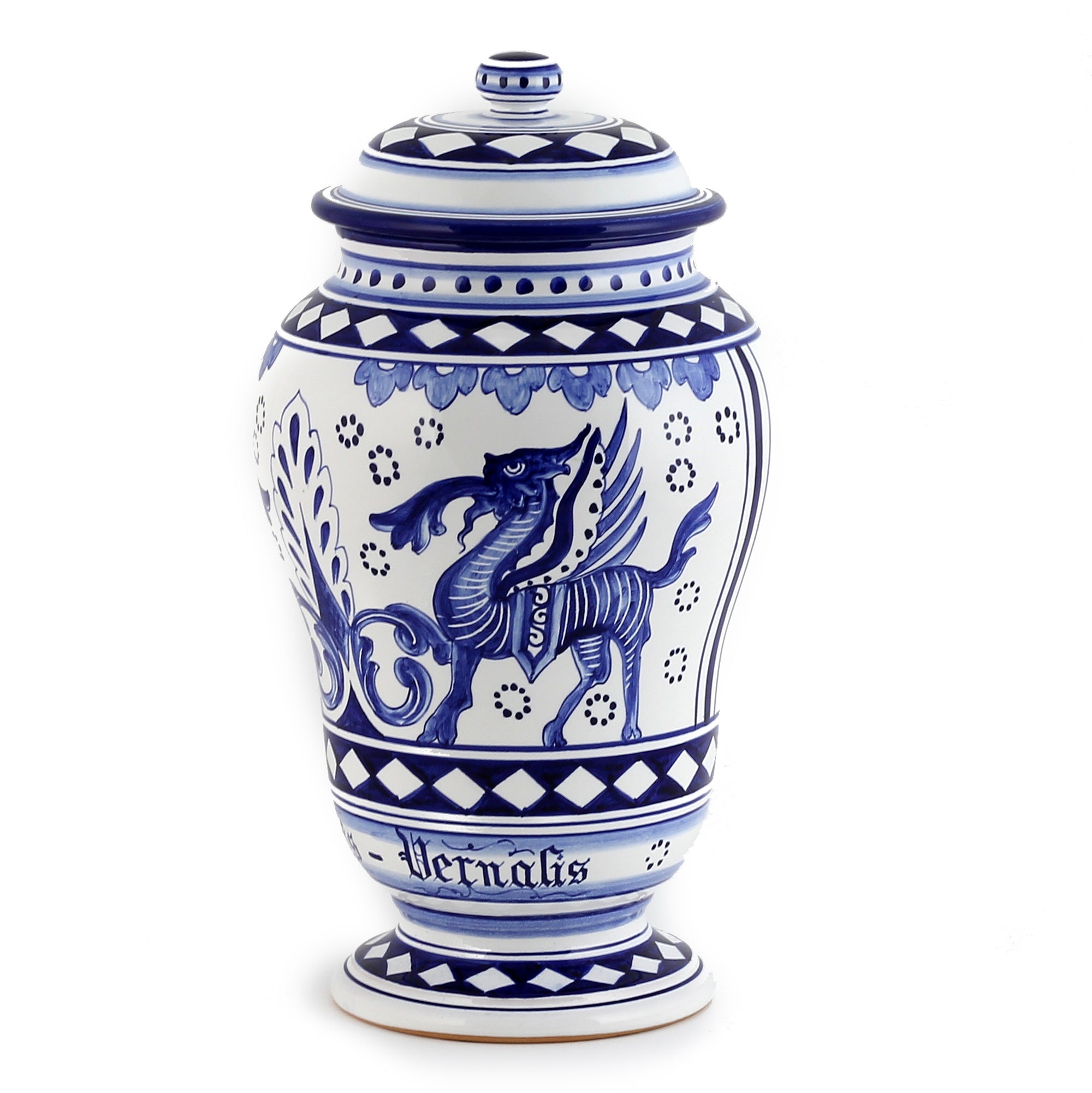 DERUTA: Apothecary Canister "Adonis Vernalis" - artisticaitalian.com