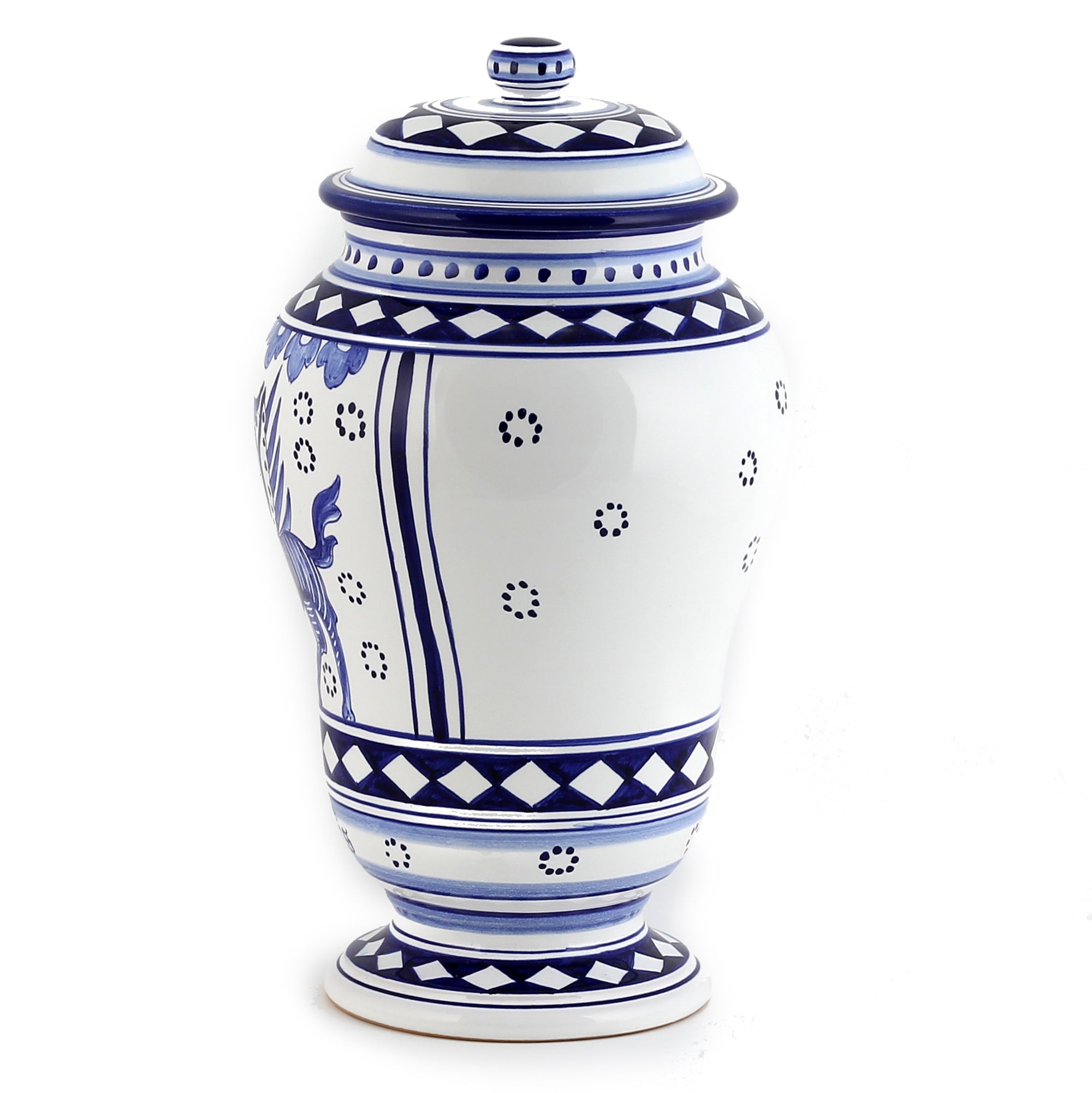 DERUTA: Apothecary Canister "Adonis Vernalis" - artisticaitalian.com