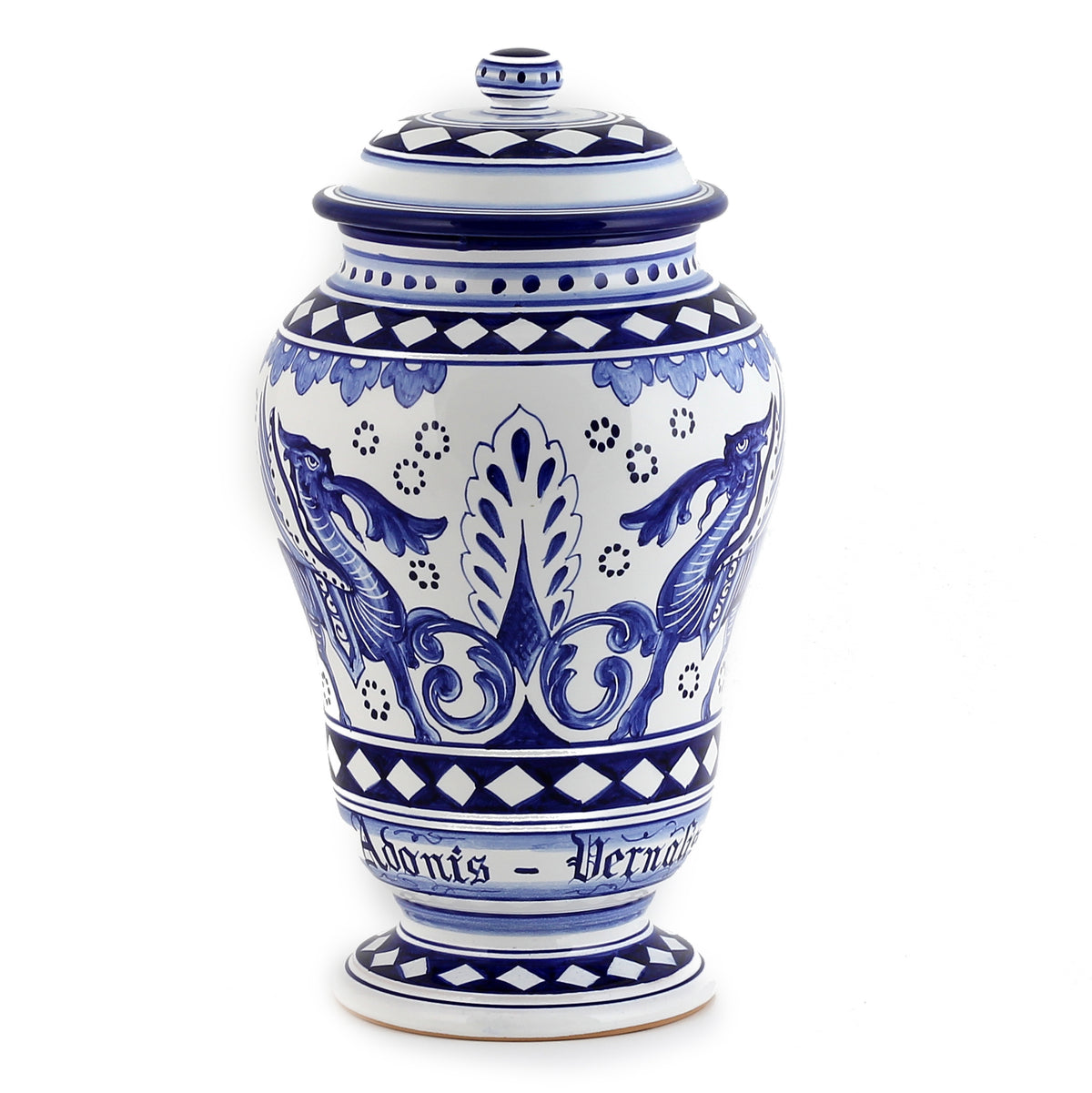 DERUTA: Apothecary Canister &quot;Adonis Vernalis&quot; - artisticaitalian.com