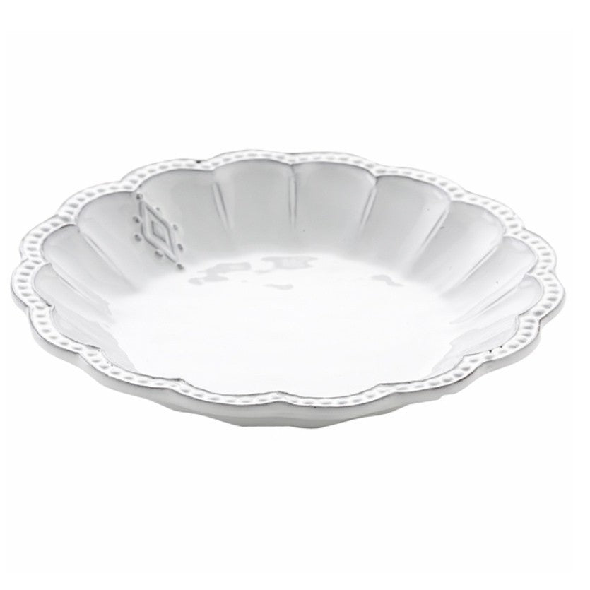 ARTE ITALICA: Bella Bianca Medallion Pasta/Soup Bowl - artisticaitalian.com