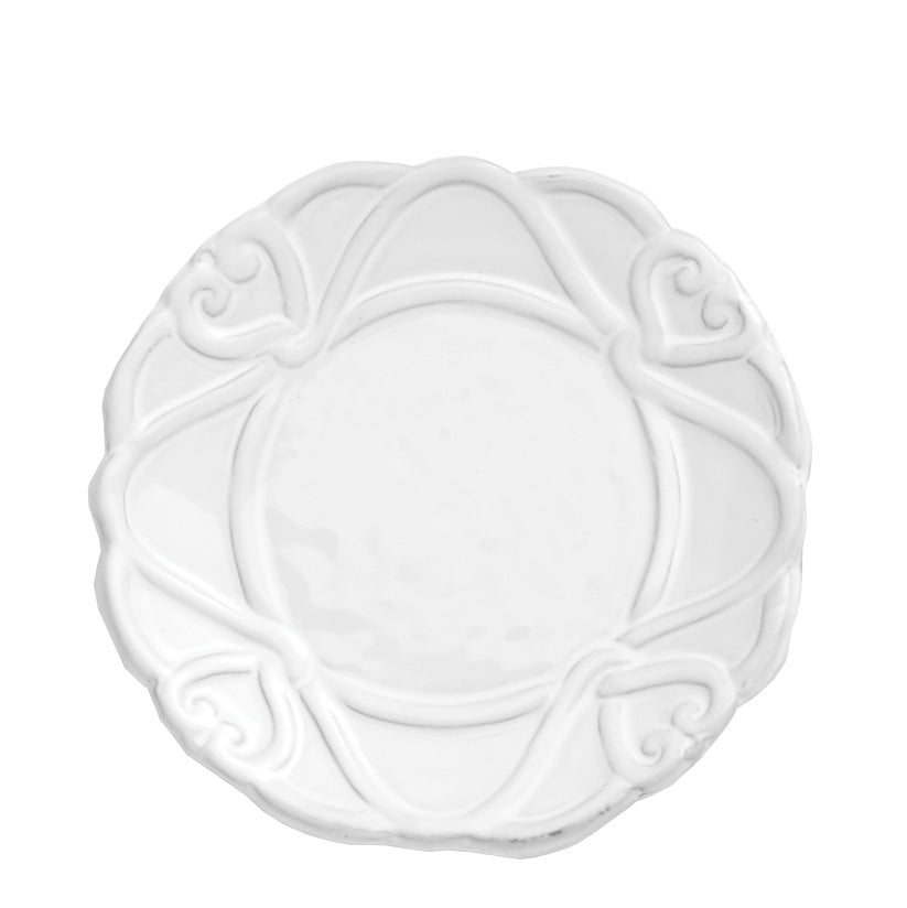 ARTE ITALICA: Bella Bianca Ribbon Bread Plate - artisticaitalian.com